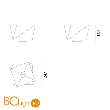 Напольный светильник Artemide Hakofugu 1687010A - Схема