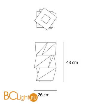 Настольный светильник Artemide Mogura 1690010A - Схема