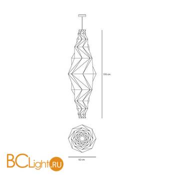 Подвесной светильник Artemide Minomushi 1697010A - Схема