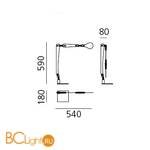 Настольная лампа Artemide Ina DD0007A10 - Схема