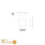 Настенно-потолочный светильник Artemide Itka DX0060M10 - Схема