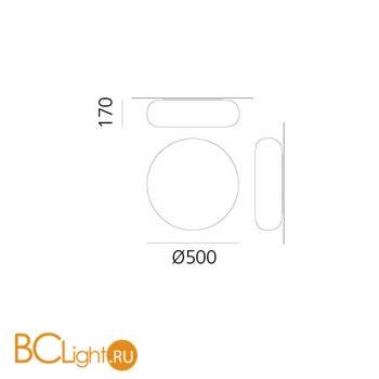Настенно-потолочные светильник Artemide Itka DX0060E10 - Схема