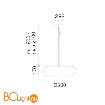 Подвесной светильник Artemide Itka DX0060B10 - Схема