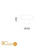 Настольный светильник Artemide Itka DX0070A0M - Схема