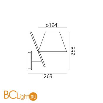 Бра Artemide La Petite 1752020A - Схема