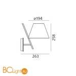 Бра Artemide La Petite 1752020A - Схема