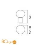 Настольный светильник Artemide Laguna 1800140A - Схема