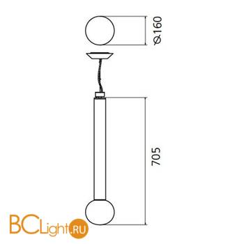 Подвесной светильник Artemide Laguna 16 1802030A - Схема