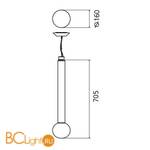 Подвесной светильник Artemide Laguna 16 1802030A - Схема