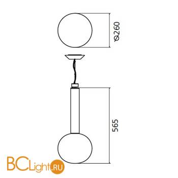 Подвесной светильник Artemide Laguna 26 1807030A - Схема