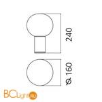 Настольный светильник Artemide Laguna 16 1800030A - Схема