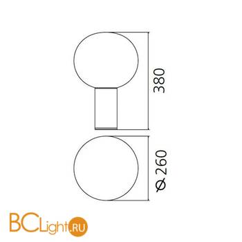 Настольный светильник Artemide Laguna 26 1805030A - Схема
