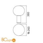 Настольный светильник Artemide Laguna 37 1809030A - Схема