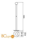 Напольный светильник Artemide Laguna 16 H180 1804030A - Схема