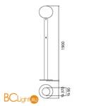 Напольный светильник Artemide Laguna 37 1812030A - Схема