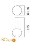 Настенно-потолочный светильник Artemide Laguna 16 1801030A - Схема