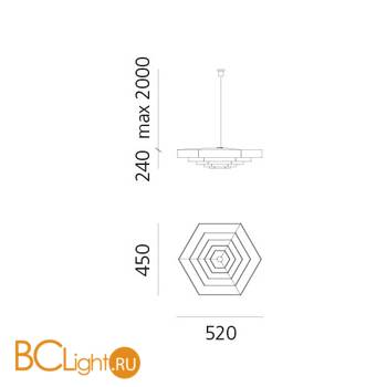 Подвесной светильник Artemide Lampada DM2004A10 - Схема