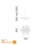 Подвесной светильник Artemide Lampada DM2004A10 - Схема