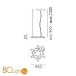 Подвесной светильник Artemide Led Net 1575050APP - Схема