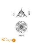 Потолочный светильник Artemide Les Danseuses DOI4300A12 - Схема