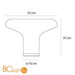 Настольный светильник Artemide Lesbo 0054010A - Схема