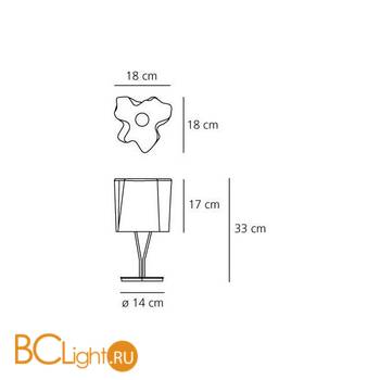 Настольная лампа Artemide Logico tavolo micro 0643020A - Схема