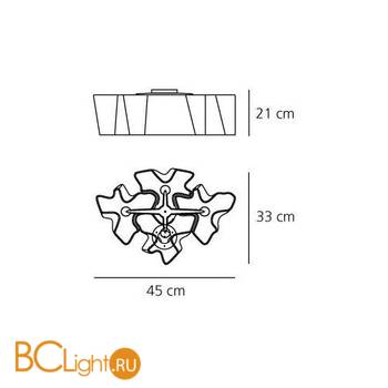 Потолочный светильник Artemide Logico soffitto micro 4x90 0647020A - Схема