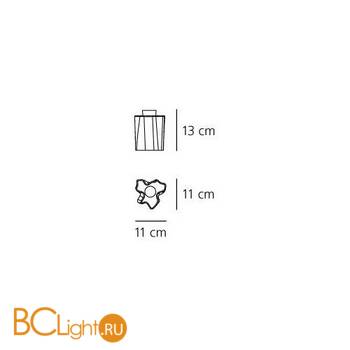 Потолочный светильник Artemide Logico soffitto nano 0387020A - Схема