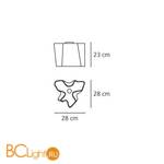 Потолочный светильник Artemide Logico soffitto mini singola 0692020A - Схема