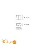 Настенный светильник Artemide Logico parete micro - Halo 0846030A - Схема