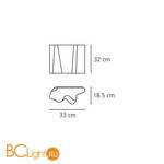 Настенный светильник Artemide Logico parete - Halo 0391030A - Схема