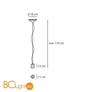 Подвесной светильник Artemide Logico sospensione nano singola 0388020A - Схема