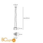 Подвесной светильник Artemide Logico sospensione micro 3x120 0649020A - Схема