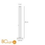 Напольный светильник Artemide Megaron A0160W00 - Схема