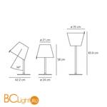 Настольная лампа Artemide Melampo tavolo 0315010A - Схема