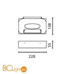 Настенный светильник Artemide Melete 1633010A - Схема