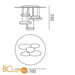 Потолочный светильник Artemide Mercury 1476W10A - Схема