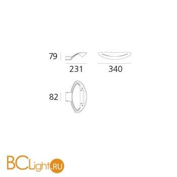 Настенный светильник Artemide Mesmeri 0918W20A - Схема