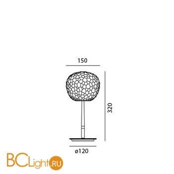 Настольная лампа Artemide Meteorite 1709110A - Схема