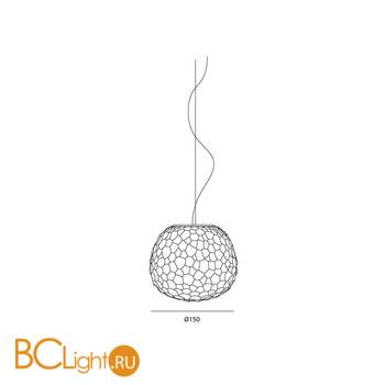 Подвесной светильник Artemide Meteorite 1710010A - Схема