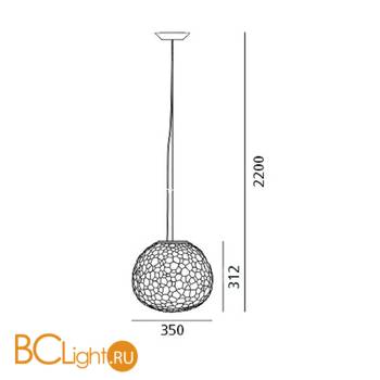 Подвесной светильник Artemide Meteorite 1702010A - Схема