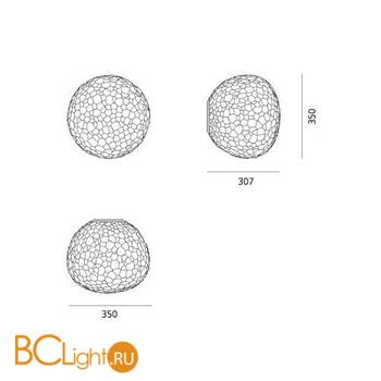 Настенно-потолочный светильник Artemide Meteorite 1701010A - Схема