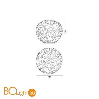 Настольный светильник Artemide Meteorite 1703010A - Схема
