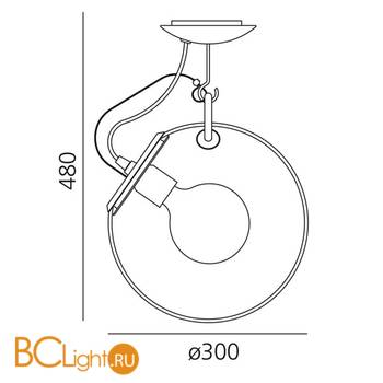 Потолочный светильник Artemide Miconos A022810 - Схема