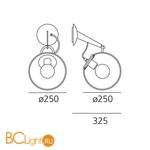 Бра Artemide Miconos A020110 - Схема