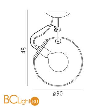 Потолочный светильник Artemide Miconos soffitto A022800 - Схема