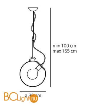 Подвесной светильник Artemide Miconos sospensione A031000 - Схема