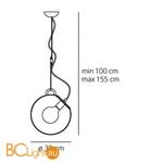 Подвесной светильник Artemide Miconos sospensione A031000 - Схема