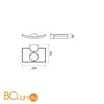 Настенный светильник Artemide Microsurf white 1646010A - Схема