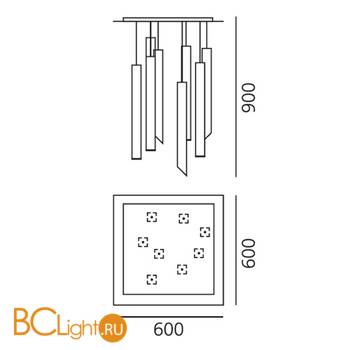 Подвесной светильник Artemide Miyako DJ1001O02 - Схема